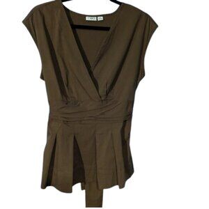 Cato wrap around tied blouse